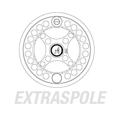 Guideline Fario Click Spare Spool # 2/3 dans le groupe Moulinets / Moulinets mouche et bobines suplémentaires / Bobines supplémentaires l\'adresse Sportfiskeprylar.se (106877GL)