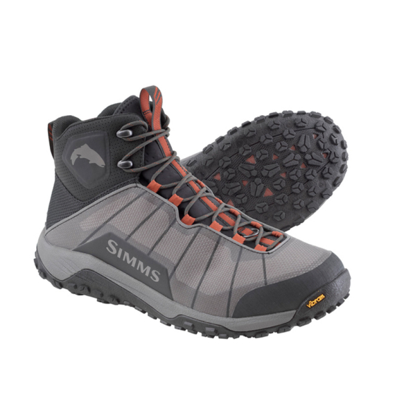 Simms Flyweight Boot Steel Grey (Gummi) dans le groupe Habits et chaussures / Waders et équipement de wading / Chaussures wading l\'adresse Sportfiskeprylar.se (12631-016-13r)