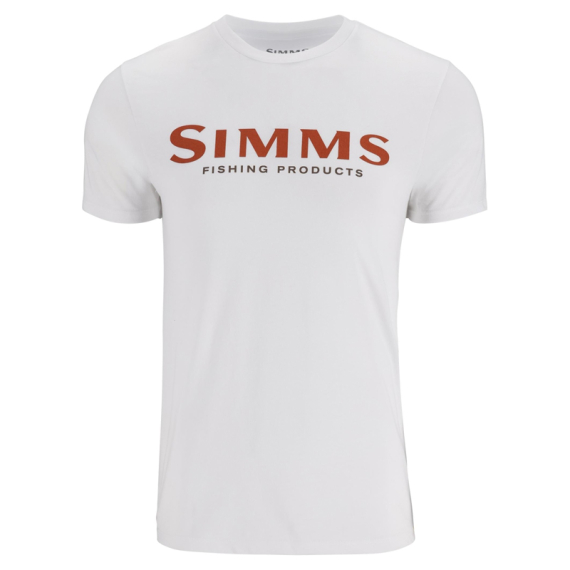 Simms Logo T-Shirt Pure White dans le groupe Habits et chaussures / Habits / T-shirts l\'adresse Sportfiskeprylar.se (12803-1291-20r)