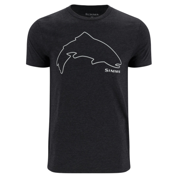 Simms Trout Outline T-Shirt Dark Gunmetal Heather dans le groupe Habits et chaussures / Habits / T-shirts l\'adresse Sportfiskeprylar.se (13519-1293-20r)