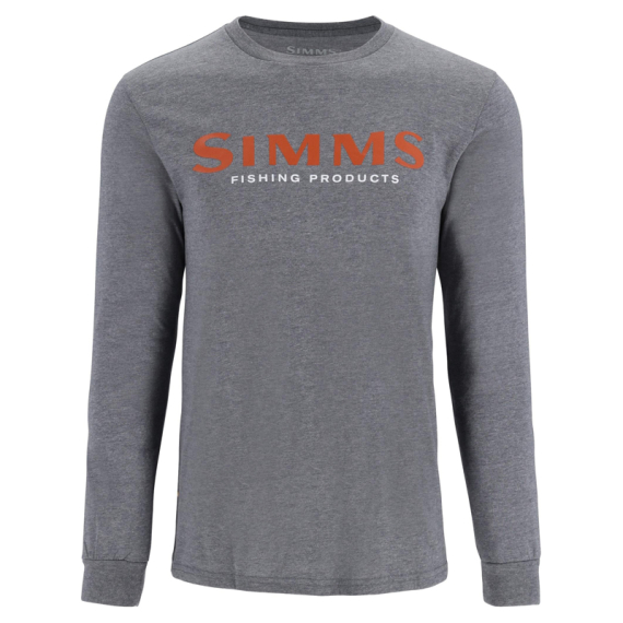 Simms Logo Shirt LS Athletic Heather dans le groupe Habits et chaussures / Habits / Sweats / T-shirts manches longues l\'adresse Sportfiskeprylar.se (13626-1099-20r)