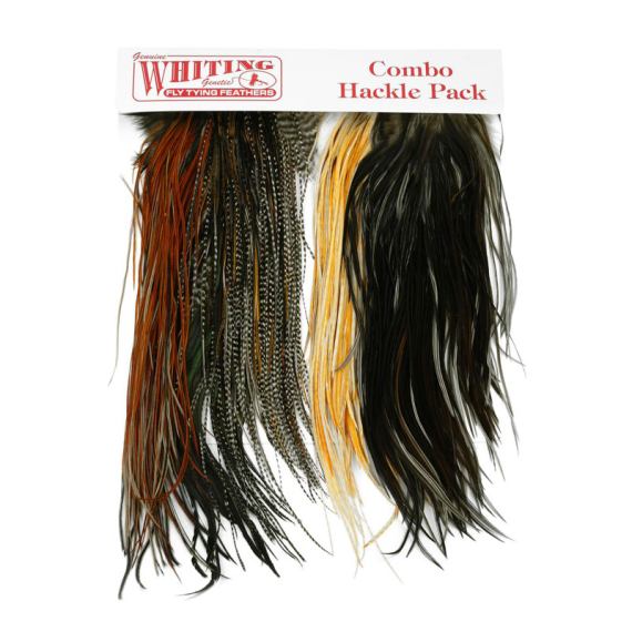 Whiting Introductory Hackle Pack - Four 1/2 Saddles dans le groupe Hameçons et terminal tackle / Fabrication mouche / Matériel fabrication mouche / Plumes et capes / Capes et selles l\'adresse Sportfiskeprylar.se (25842000)