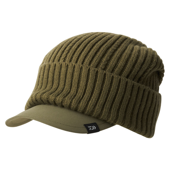 Daiwa Knit Cap With Brim - Olive dans le groupe Habits et chaussures / Casquettes et chapeaux / Casquettes l\'adresse Sportfiskeprylar.se (32-223233)