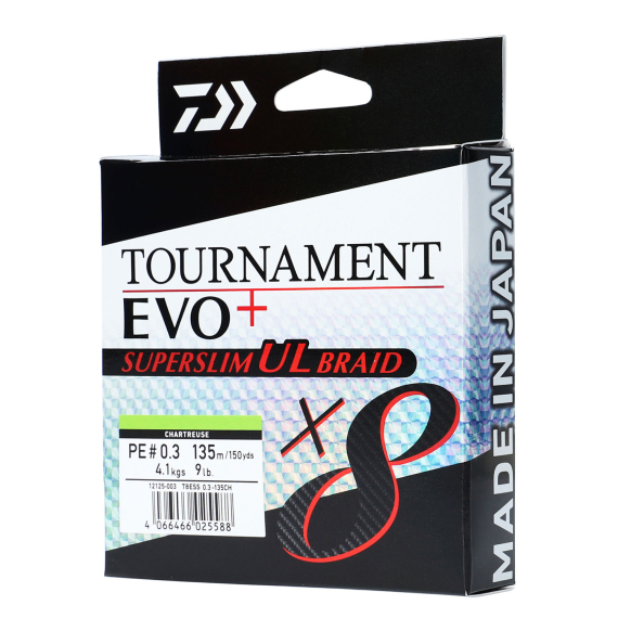 Daiwa Tournament X8 Braid Evo+ Superslim PE# dans le groupe Lignes / Tresses l\'adresse Sportfiskeprylar.se (32-223313r)