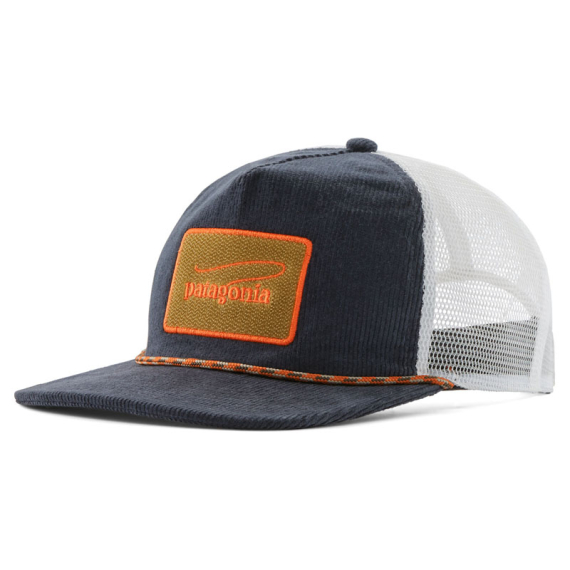 Patagonia Fly Catcher Hat Casting Logo: Smolder Blue dans le groupe Habits et chaussures / Casquettes et chapeaux / Casquettes / Casquettes trucker l\'adresse Sportfiskeprylar.se (33475-CLSM-ALL)