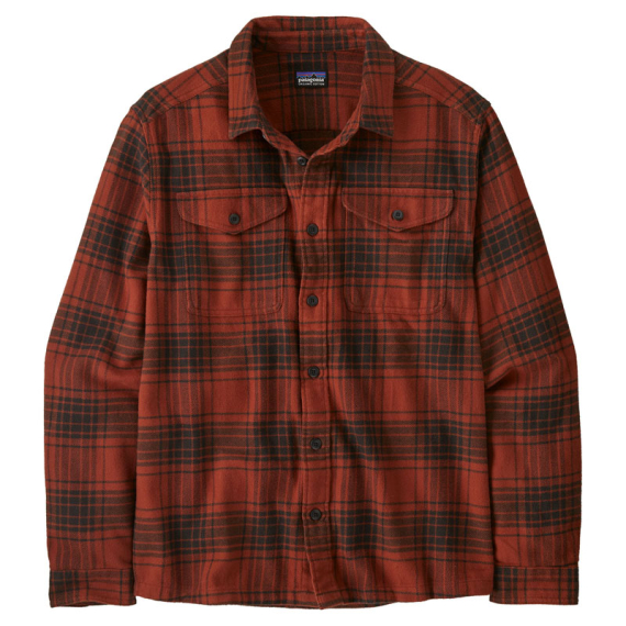 Patagonia M\'s Fjord Flannel Shirt Cascade: Burnished Red dans le groupe Habits et chaussures / Habits / Chemises l\'adresse Sportfiskeprylar.se (42401-CARD-Sr)