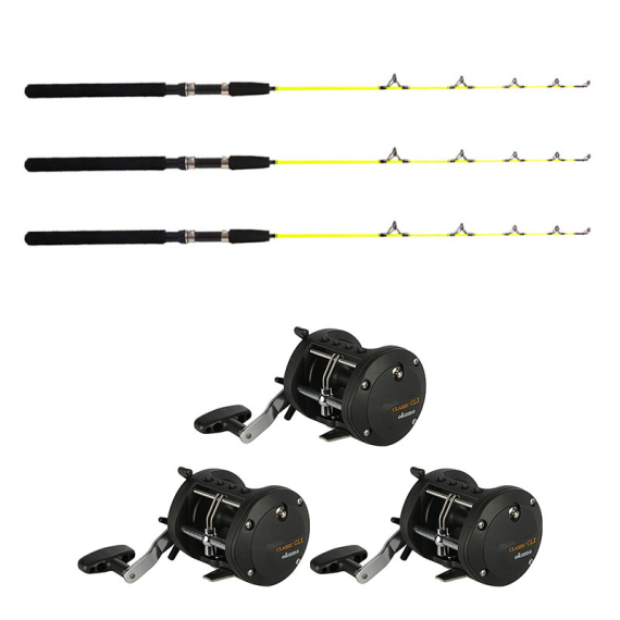 Okuma Classic CLX -200La 0bb/Fladen Ice Pike 115cm Höger 3-Pack dans le groupe Techniques de pêche / Pêche sous la glace / Combos de Pêche sous la glace / Kits pêche sous glace l\'adresse Sportfiskeprylar.se (49683ICE3PCS-SET)