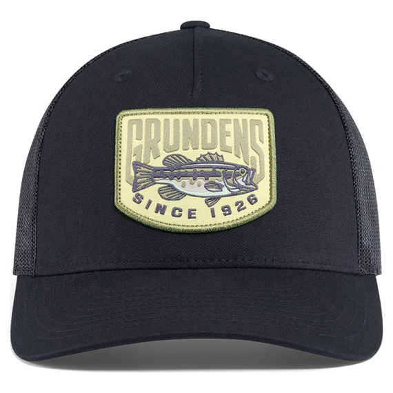 Grundéns Bass Patch Trucker Black dans le groupe Habits et chaussures / Casquettes et chapeaux / Casquettes / Casquettes trucker l\'adresse Sportfiskeprylar.se (50397-001-0001)