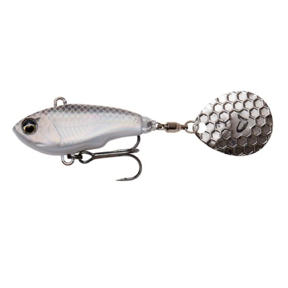 Savage Gear Fat Tail Spin 6,5cm, 16g Sinking - White Silver dans le groupe Leurres / Lipless l\'adresse Sportfiskeprylar.se (71763)