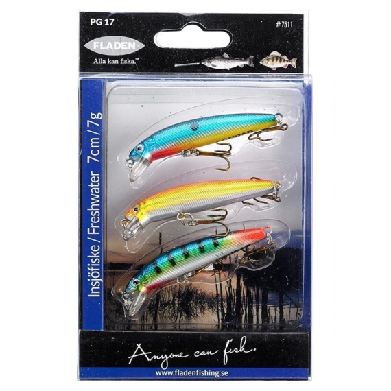 Fladen Perch-Salmonids 3pcs Wobbler dans le groupe Leurres / Kits leurres / kits leurres truite et arc-en-ciel l\'adresse Sportfiskeprylar.se (7511)