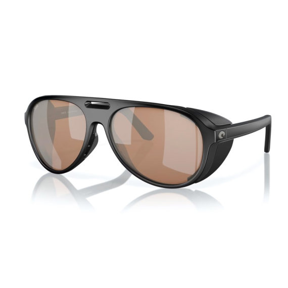 Costa Grand Catalina Matte Black - Copper Silver Mirror 580G dans le groupe Habits et chaussures / Lunettes / Lunettes polarisantes l\'adresse Sportfiskeprylar.se (91170359)