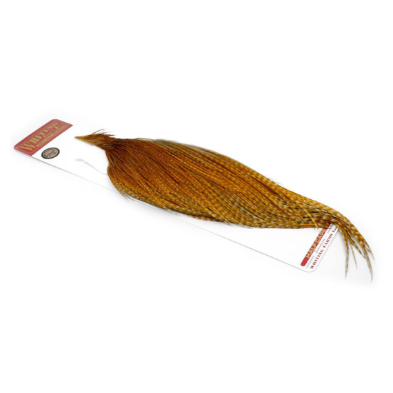 Whiting Bronze 1/2 Dry Fly Hackle Barred Dark Ginger dans le groupe Hameçons et terminal tackle / Fabrication mouche / Matériel fabrication mouche / Plumes et capes / Hackle l\'adresse Sportfiskeprylar.se (91341016)