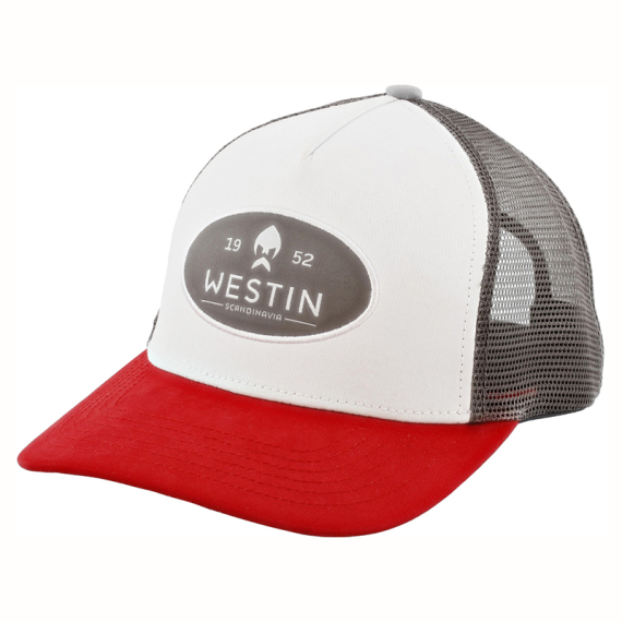 Westin W6 Classic Cap One Size Silver Grey/Red dans le groupe Habits et chaussures / Casquettes et chapeaux / Casquettes / Casquettes trucker l\'adresse Sportfiskeprylar.se (A229-876-OS)