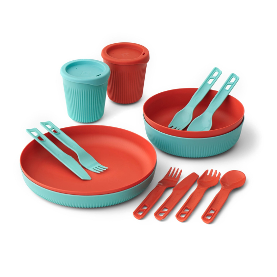 Sea To Summit Passage Dinnerware Set 2P, 14pcs Blue + Orange dans le groupe Loisirs en plein air / Cuisines camping et ustensiles / Assiettes et bols / Assiettes l\'adresse Sportfiskeprylar.se (ACK037051-122123)