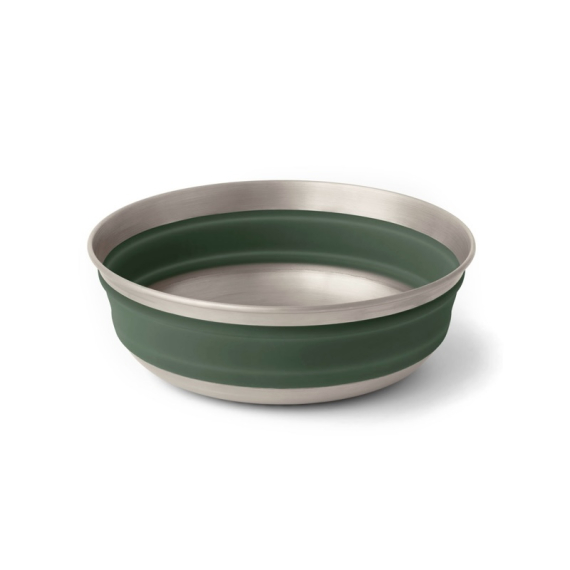 Sea To Summit Detour Stainless Steel Collapsible Bowl M Green dans le groupe Loisirs en plein air / Cuisines camping et ustensiles / Assiettes et bols / Bols l\'adresse Sportfiskeprylar.se (ACK039011-052004)