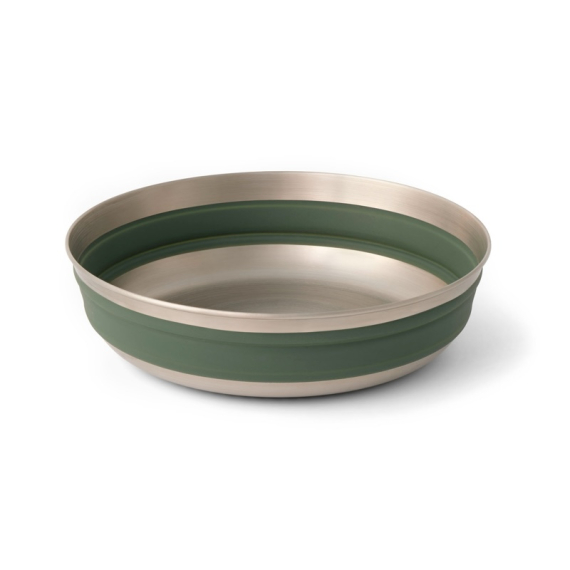 Sea To Summit Detour Stainless Steel Collapsible Bowl L Green dans le groupe Loisirs en plein air / Cuisines camping et ustensiles / Assiettes et bols / Bols l\'adresse Sportfiskeprylar.se (ACK039011-062008)