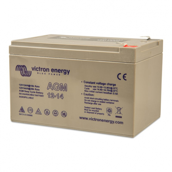 Victron Energy 12V/14Ah AGM Deep Cycle Battery dans le groupe Électronique marine et bateau / Batteries et chargeurs / Batteries / Batteries acide plomb l\'adresse Sportfiskeprylar.se (BAT212120086)