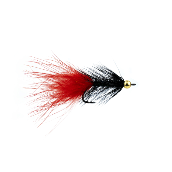 Wolly Bugger BH Red/Black # 6 dans le groupe Leurres / Mouches / Streamers l\'adresse Sportfiskeprylar.se (F30-1092-6)