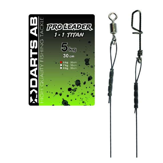 Darts Leader Titan 1X1 dans le groupe Hameçons et terminal tackle / Leaders et Bas de ligne / Bas de ligne préfaits / Bas de ligne titane l\'adresse Sportfiskeprylar.se (H7009-05r)