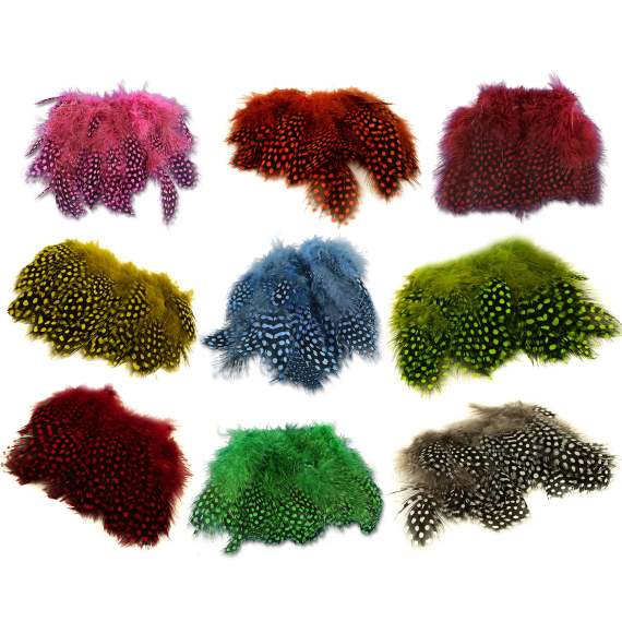 Strung Guinea Feathers dans le groupe Hameçons et terminal tackle / Fabrication mouche / Matériel fabrication mouche / Plumes et capes / Hackle l\'adresse Sportfiskeprylar.se (HL-SGF6r)