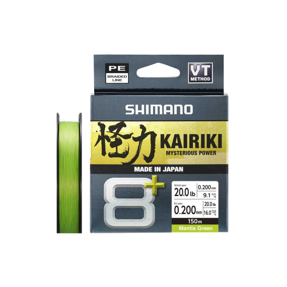 Shimano Kairiki 8+ 150m Green dans le groupe Lignes / Tresses l\'adresse Sportfiskeprylar.se (LDM58XE0606015Gr)