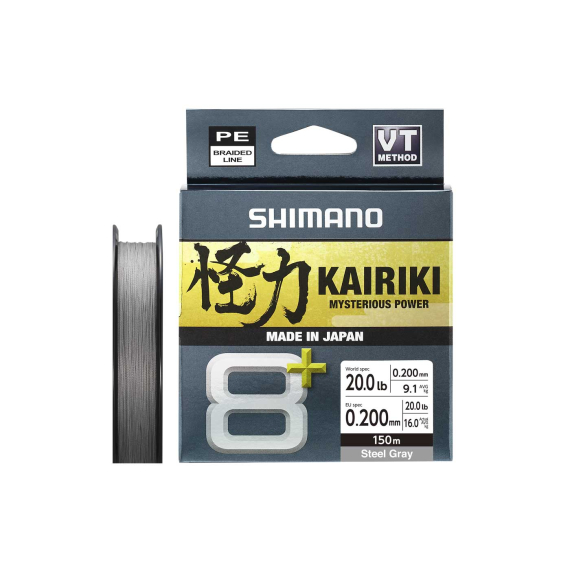 Shimano Kairiki 8+ 150m Grey dans le groupe Lignes / Tresses l\'adresse Sportfiskeprylar.se (LDM58XE0606015Sr)