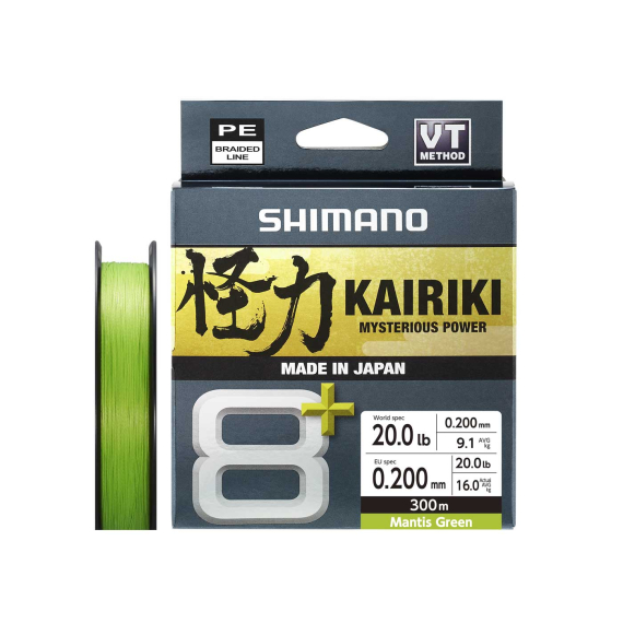 Shimano Kairiki 8+ 300m Green dans le groupe Lignes / Tresses l\'adresse Sportfiskeprylar.se (LDM68XE0606030Gr)