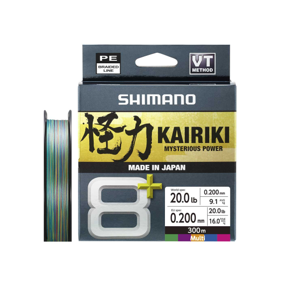 Shimano Kairiki 8+ 300m Multi dans le groupe Lignes / Tresses l\'adresse Sportfiskeprylar.se (LDM68XE0606030Mr)