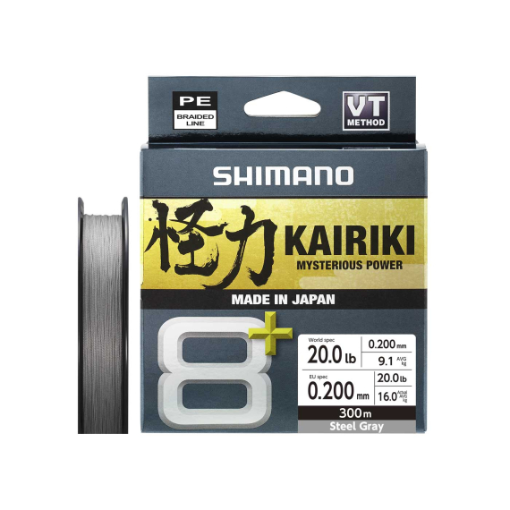 Shimano Kairiki 8+ 300m Grey dans le groupe Lignes / Tresses l\'adresse Sportfiskeprylar.se (LDM68XE0810030Sr)