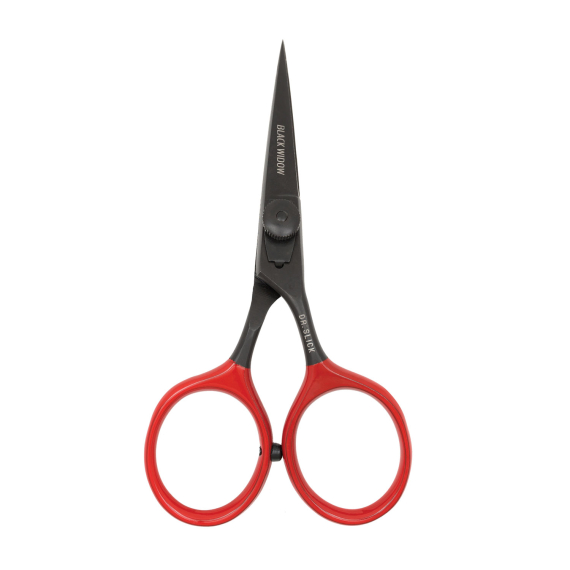 DR Slick SR45BW Black Widow Hair Razor Scissor 4-1/2\'\' Bent Shaft Black and Red dans le groupe Outils et accessoires / Pinces et ciseaux / Ciseaux et coupe-fils l\'adresse Sportfiskeprylar.se (NFD9321-SR45BW)