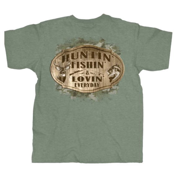 Old Guys Rule Huntin, Fishin, Lovin dans le groupe Habits et chaussures / Habits / T-shirts l\'adresse Sportfiskeprylar.se (OG2313-Mr)