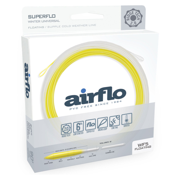 Airflo Superflo Ridge 2.0 Winter Supple Universal Taper Floating dans le groupe Lignes / Soies / Soies une main l\'adresse Sportfiskeprylar.se (RSFW-UT-WF4F-PY-WHr)