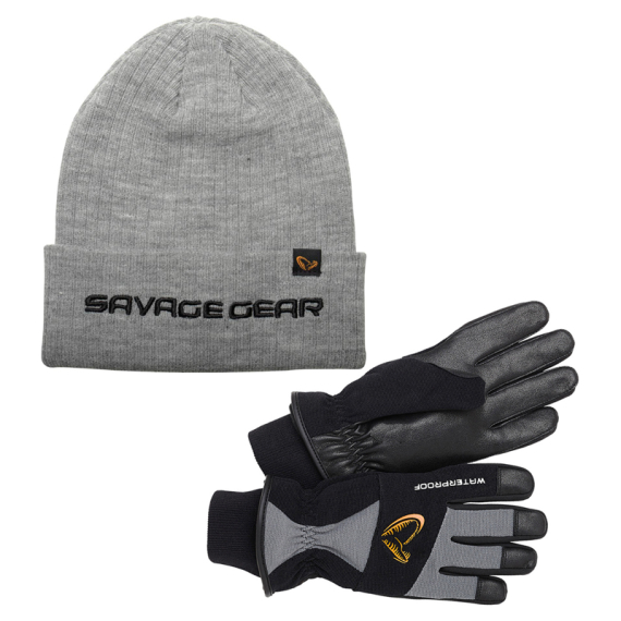 Savage Gear Glove And Hat Set dans le groupe Techniques de pêche / Pêche sous la glace / Habits d\'hiver / Gants l\'adresse Sportfiskeprylar.se (SAVAGEGEARGLOVENHATSET)