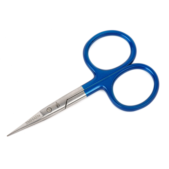 SMHAEN Scissor Straight 4\'\' Tungsten Carbide Fine Blade Blue dans le groupe Outils et accessoires / Pinces et ciseaux / Ciseaux et coupe-fils l\'adresse Sportfiskeprylar.se (SM-110)