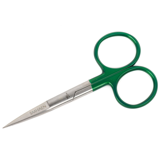 SMHAEN Scissor Straight 4,5\'\' Tungsten Carbide Heavy Green dans le groupe Outils et accessoires / Pinces et ciseaux / Ciseaux et coupe-fils l\'adresse Sportfiskeprylar.se (SM-114)