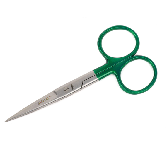 SMHAEN Scissor Straight 5\'\' Tungsten Carbide Heavy Green dans le groupe Outils et accessoires / Pinces et ciseaux / Ciseaux et coupe-fils l\'adresse Sportfiskeprylar.se (SM-115)