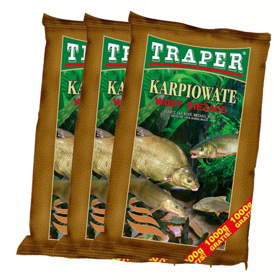 Traper Groundbait Mix 2,5kg x3 dans le groupe Leurres / Bouillettes, esches et amorce / Amorce l\'adresse Sportfiskeprylar.se (TRAPERGROUNDBAITPACK)