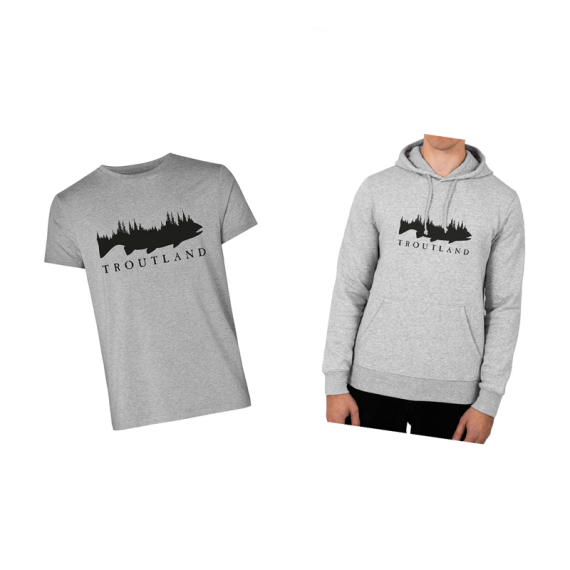 Troutland T-shirt & Hoodie dans le groupe Habits et chaussures / Habits / Sweats l\'adresse Sportfiskeprylar.se (TROUTLANDTHSET)