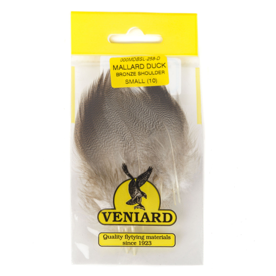 MALLARD DUCK DRAKE BRONZE SHOULDER SEL. SMALL dans le groupe Hameçons et terminal tackle / Fabrication mouche / Matériel fabrication mouche / Plumes et capes / Hackle l\'adresse Sportfiskeprylar.se (V5005)