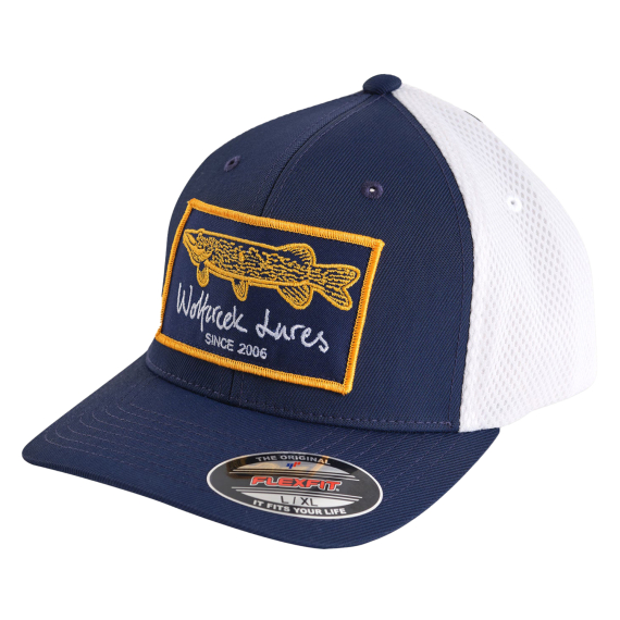 Wolfcreek Pike Patch Airmesh Flexfit Navy/White dans le groupe Habits et chaussures / Casquettes et chapeaux / Casquettes / Casquettes Flexfit l\'adresse Sportfiskeprylar.se (WCL-05-CAP-05-NAV-WHTr)