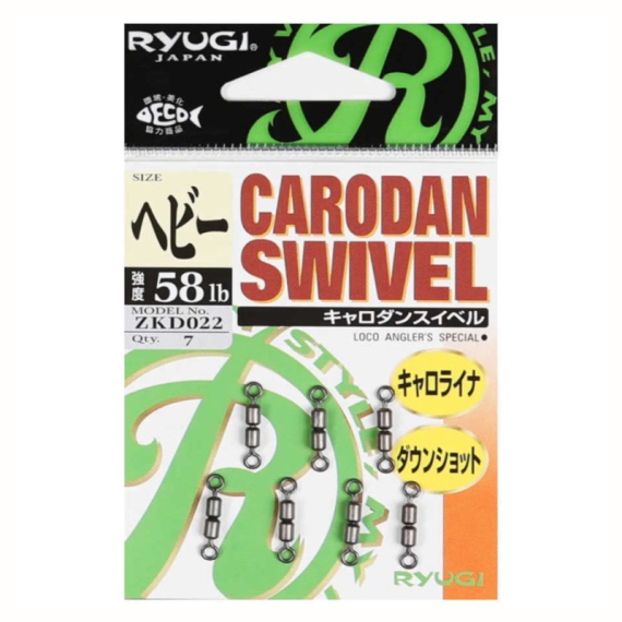 Ryugi Carodan Swivel dans le groupe Hameçons et terminal tackle / émerillons baril / émerillons l\'adresse Sportfiskeprylar.se (ZKD022r)