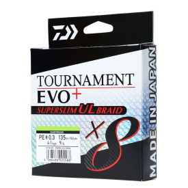 Daiwa Tournament X8 Braid Evo+ Super Slim PE#0.5 6,4Kg/135M