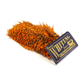 Grizzly dyed Shrimp Orange