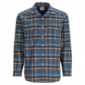 Simms ColdWeather Shirt Neptune/Sun Glow Ombre Plaid