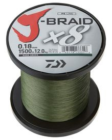 Daiwa J-Braid X8 1500m Dark Green