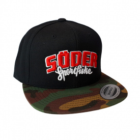 Söder Sportfiske Snapback Black Camo - Original Logo