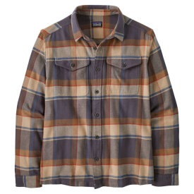 Patagonia M's Fjord Flannel Shirt Sunrise Ridge: Forge Grey