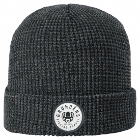 Grundéns Kracken Waffle Beanie Heather Charcoal