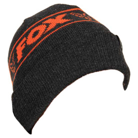 Fox Collection Beanie Black & Orange