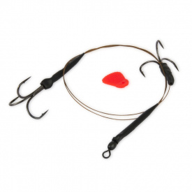 Fox Rage Predator Twin Treble Trace 50cm 7X7 Strand